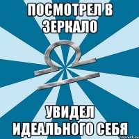 посмотрел в зеркало увидел идеального себя