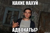 какие нахуй адвокаты?