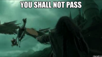 you shall not pass 