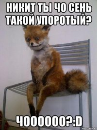 никит ты чо сень такой упоротый? чоооооо?:d