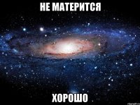 не матерится хорошо