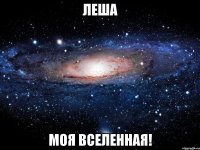 леша моя вселенная!