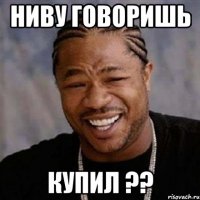 ниву говоришь купил ??