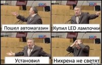 Пошел автомагазин Купил LED лампочки Установил Нихрена не светят