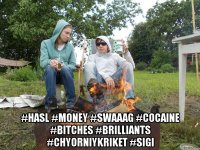  #hasl #money #swaaag #cocaine #bitches #brilliants #chyorniykriket #sigi