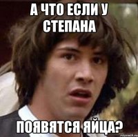 а что если у степана появятся яйца?