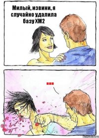 Милый, извини, я случайно удалила базу ХМ2 ...