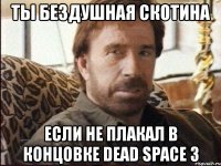 ты бездушная скотина если не плакал в концовке dead space 3