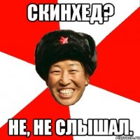 скинхед? не, не слышал.