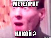 метеорит какой ?