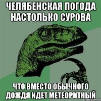 челябенская погода настолько сурова что вместо обычного дождя идет метеоритный