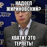 надоел жириновский? хватит это терпеть!