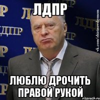 лдпр люблю дрочить правой рукой