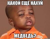 какой еще нахуй медведь?