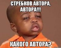 стребков автора, автора!!! какого автора?