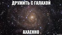 дружить с галахой ахаенно