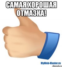 самая хорошая отмазка! 