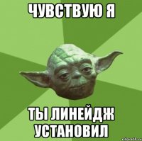 чувствую я ты линейдж установил