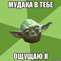 мудака в тебе ощущаю я