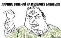 Ларина, отвечай на messages блеать!!!