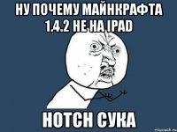 ну почему майнкрафта 1.4.2 не на ipad hotch сука