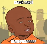 какой такой лампочка???