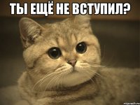 ты ещё не вступил? 