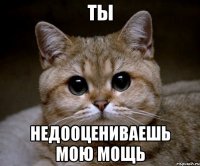 ты недооцениваешь мою мощь