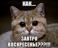 как.... завтро воскресенье???!!!