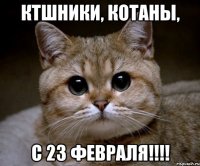 ктшники, котаны, с 23 февраля!!!