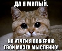 да я милый. но утчти я пожераю твои мозги мысленно!