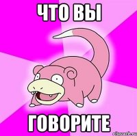 что вы говорите