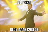 выучил весь план счетов