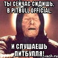 ты сейчас сидишь, в pitbull official, и слушаешь питбулля!