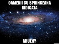 oamenii cu sprinceana ridicata ahueny