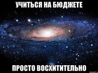 учиться на бюджете просто восхитительно