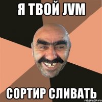 я твой jvm сортир сливать