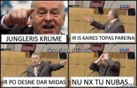 Jungleris Krume IR IS KAIRES TOPAS PAREINA IR PO DESNE DAR MIDAS NU NX TU NUBAS...