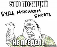 500 позиций не предел !