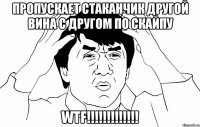 пропускает стаканчик другой вина с другом по скайпу wtf!!!