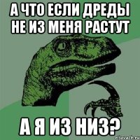 а что если дреды не из меня растут а я из низ?