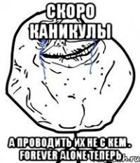 скоро каникулы а проводить их не с кем . forever alone теперь