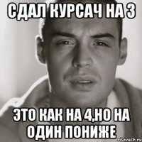 сдал курсач на 3 это как на 4,но на один пониже