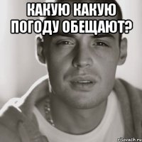 какую какую погоду обещают? 