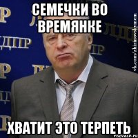 семечки во времянке хватит это терпеть