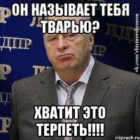 он называет тебя тварью? хватит это терпеть!!!