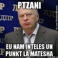 ptzani eu nam inteles un punkt la matesha