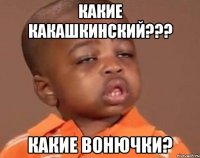 какие какашкинский??? какие вонючки?