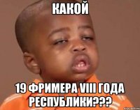 какой 19 фримера viii года республики???