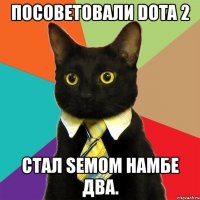 посоветовали dota 2 стал semom намбе два.